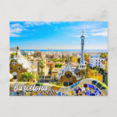 Park Guell, Barcelona, Spanje Briefkaart (Voorkant)