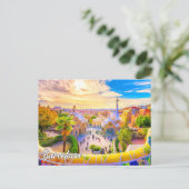 Park Guell, Barcelona, Spanje Briefkaart (Staand voorkant)