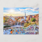 Park Guell, Barcelona, Spanje Briefkaart (Voorkant)