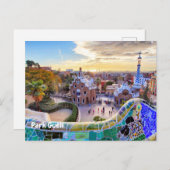 Park Güell, Barcelona, Spanje Briefkaart (Voorkant / Achterkant)