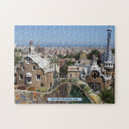 Park Güell, Barcelona, Spanje Legpuzzel (Horizontaal)