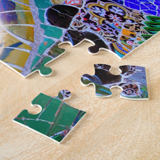 Park Güell, Barcelona, Spanje Legpuzzel (Zijkant)