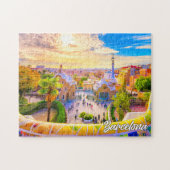Park Guell, Barcelona, Spanje Legpuzzel (Horizontaal)