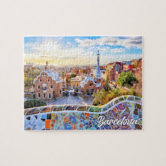 Park Guell, Barcelona, Spanje Legpuzzel (Horizontaal)