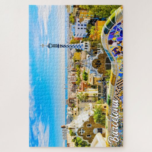 Park Guell, Barcelona, Spanje Legpuzzel (Verticaal)