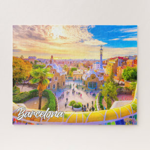 Park Guell, Barcelona, Spanje Legpuzzel