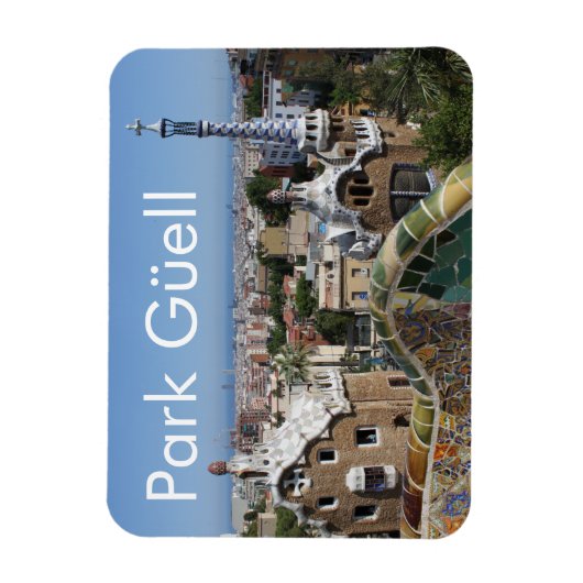Park Güell, Barcelona, Spanje Magneet (Verticaal)