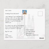 Park Guell Barcelona Spanje Modern Briefkaart (Achterkant)