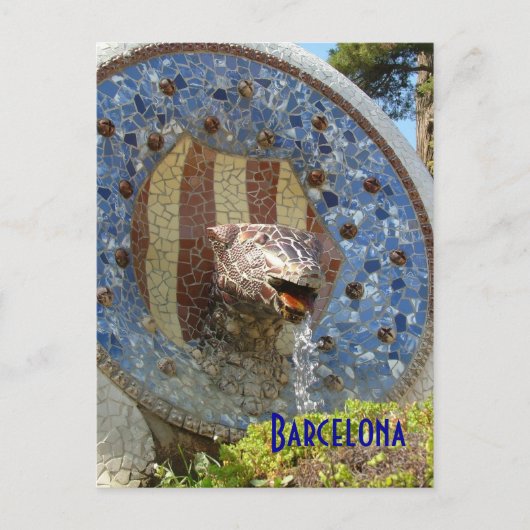 Park Guell Briefkaart (Voorkant)