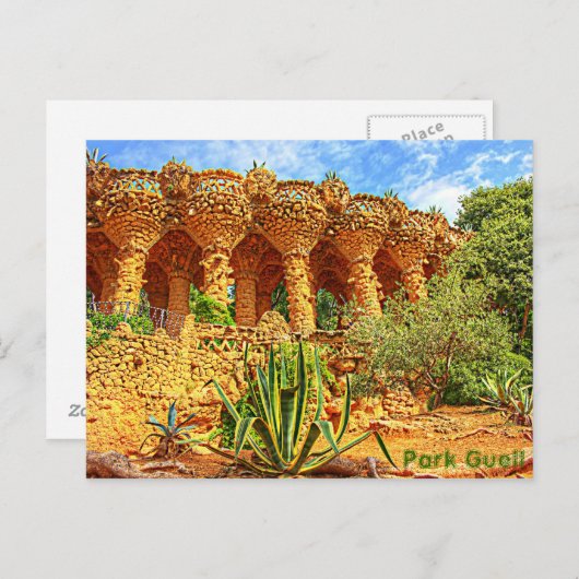 Park Guell Briefkaart (Voorkant / Achterkant)