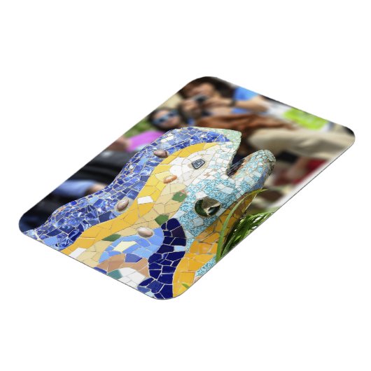 Park Guell draak Premium magneet (Linkerzijde)