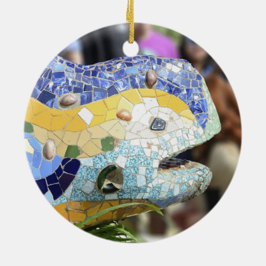 Park Guell dragon Ornament (Achterkant)