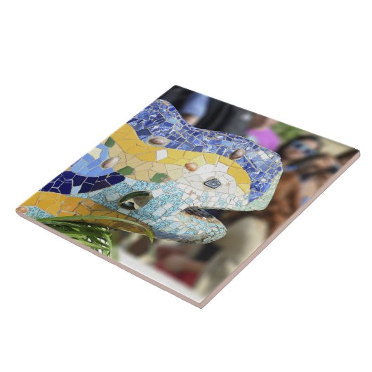 Park Guell dragon Tegeltje (Zijkant)