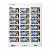 Park Guell drakenlabel Etiket (Full Sheet)