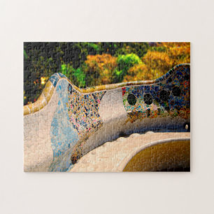 Park Guell Gaudi Barcelona. Legpuzzel
