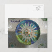 Park Güell - Gepersonaliseerd Briefkaart (Voorkant / Achterkant)