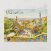 Park Güell in Barcelona Briefkaart (Voorkant)