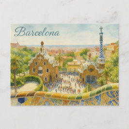 Park Güell in Barcelona Briefkaart