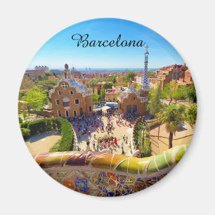 Park Güell in Barcelona Magneet