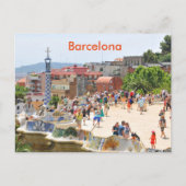 Park Guell in Barcelona, Spanje Briefkaart (Voorkant)