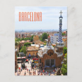 Park Guell in Barcelona, Spanje Briefkaart (Voorkant)