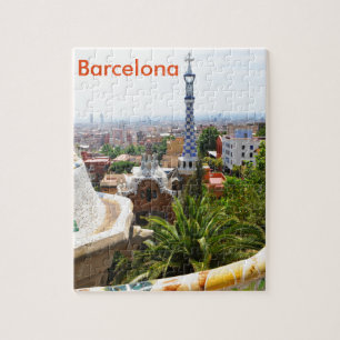 Park Guell in Barcelona, Spanje Legpuzzel