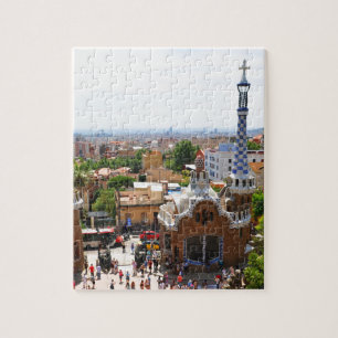 Park Guell in Barcelona, Spanje Legpuzzel