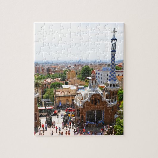 Park Guell in Barcelona, Spanje Legpuzzel (Verticaal)