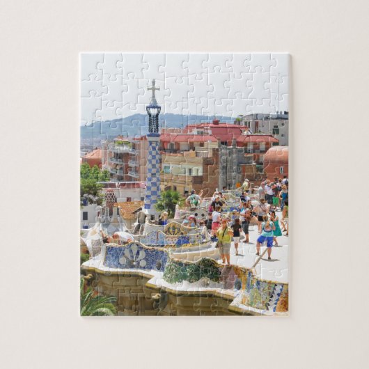 Park Guell in Barcelona, Spanje Legpuzzel (Verticaal)