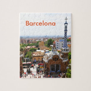 Park Guell in Barcelona, Spanje Legpuzzel