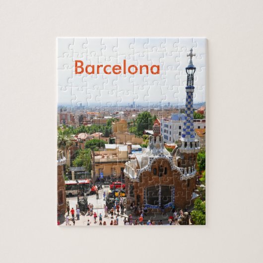 Park Guell in Barcelona, Spanje Legpuzzel (Verticaal)