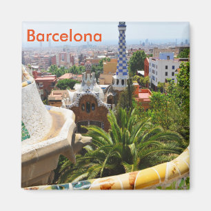 Park Guell in Barcelona, Spanje Magneet