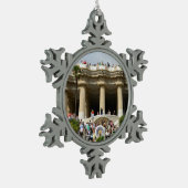 Park Guell in Barcelona Tin Sneeuwvlok Ornament (Links)