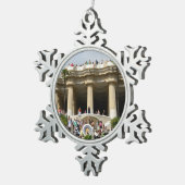 Park Guell in Barcelona Tin Sneeuwvlok Ornament (Rechts)