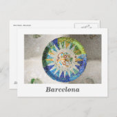 Park Guell mosaics Briefkaart (Voorkant / Achterkant)