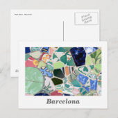 Park Guell mosaics Briefkaart (Voorkant / Achterkant)