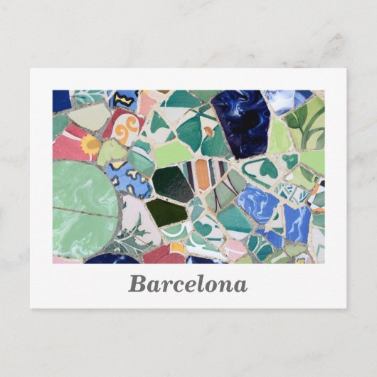 Park Guell mosaics Briefkaart (Voorkant)