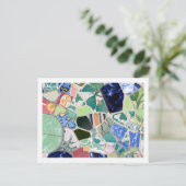 Park Guell mosaics Briefkaart (Staand voorkant)