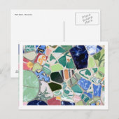 Park Guell mosaics Briefkaart (Voorkant / Achterkant)