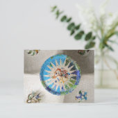 Park Guell mosaics Briefkaart (Staand voorkant)