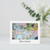 Park Guell mosaics Briefkaart (Staand voorkant)