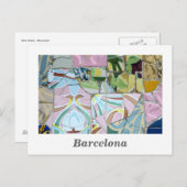 Park Guell mosaics Briefkaart (Voorkant / Achterkant)