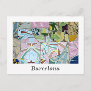 Park Guell mosaics Briefkaart
