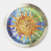 Park Guell mosaics Magnet (Voorkant)