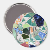 Park Guell mosaics Magnet (Voorkant / Achterkant)