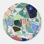 Park Guell mosaics Magnet (Voorkant)