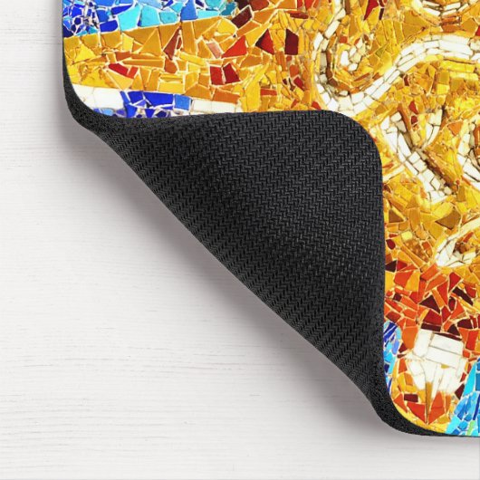 Park Guell mosaics Mousepad Muismat (Hoek)