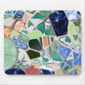 Park Guell mosaics Mousepad Muismat (Voorkant)