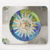 Park Guell mosaics Mousepad Muismat (Voorkant)