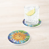 Park Guell mosaics Onderzetter (Zijkant)